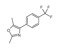 2,5-dimethyl-4-[4-(trifluoromethyl)phenyl]-1,3-oxazole结构式