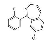 8-chloro-1-(2-fluorophenyl)-3H-2-benzazepine结构式