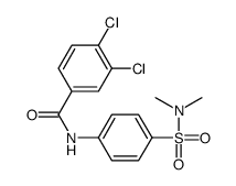 3,4-dichloro-N-[4-(dimethylsulfamoyl)phenyl]benzamide结构式