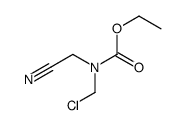 ethyl N-(chloromethyl)-N-(cyanomethyl)carbamate结构式