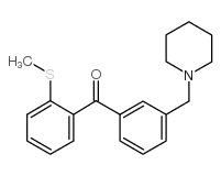 3'-PIPERIDINOMETHYL-2-THIOMETHYLBENZOPHENONE Structure