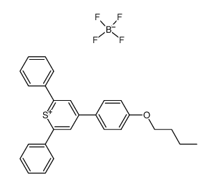 4-(4-butoxyphenyl)-2,6-diphenylthiopyrylium fluoroborate Structure