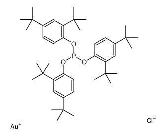 CHLORO[TRIS(2,4-DI-TERT-BUTYLPHENYL)PHOSPHITE]GOLD structure