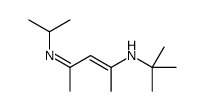 N-tert-butyl-4-propan-2-yliminopent-2-en-2-amine Structure