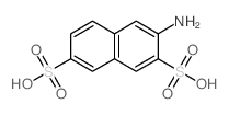 2,7-Naphthalenedisulfonicacid, 3-amino-结构式