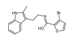 3-bromo-N-[2-(2-methyl-1H-indol-3-yl)ethyl]thiophene-2-carboxamide Structure