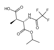 1-isopropyl (2S,3R)-3-methyl-N-(trifluoroacetyl)aspartate Structure