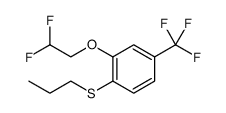 Benzene, 2-(2,2-difluoroethoxy)-1-(propylthio)-4-(trifluoromethyl)结构式