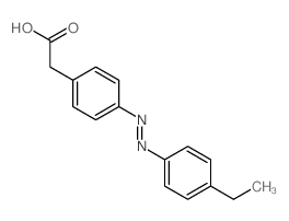 2-[4-(4-ethylphenyl)diazenylphenyl]acetic acid structure