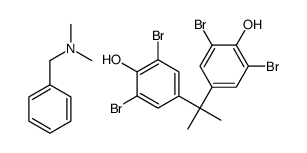 4,4'-isopropylidenebis[2,6-dibromophenol], compound with N,N-dimethylbenzylamine (1:1)结构式