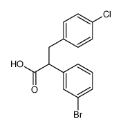 2-(3-Bromophenyl)-3-(4-Chlorophenyl)Propanoic Acid Structure