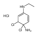 4,5-dichloro-N-ethylbenzene-1,4-diamine hydrochloride structure