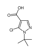 1-(tert-Butyl)-5-chloro-1H-pyrazole-4-carboxylic acid structure