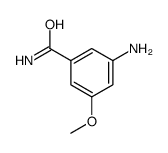 3-氨基-5-甲氧基苯甲酰胺结构式