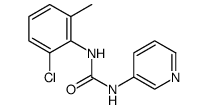 Urea, N-(2-chloro-6-methylphenyl)-N'-3-pyridinyl Structure