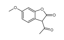 3-acetyl-6-methoxy-3H-benzofuran-2-one Structure