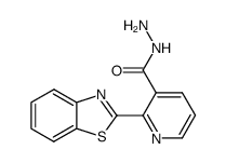 2-benzothiazol-2-yl-nicotinic acid hydrazide Structure