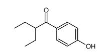 2-ethyl-1-(4-hydroxy-phenyl)-butan-1-one Structure