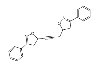 1,3-Bis-<3-phenyl-2-isoxazolin-5-yl>-prop-1-in Structure