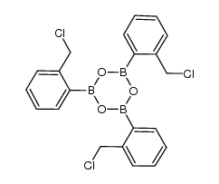 tris(2-chloromethyl phenyl)boroxine结构式