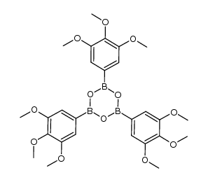 2,4,6-tris(3,4,5-trimethoxyphenyl)-1,3,5,2,4,6-trioxatriborinane Structure