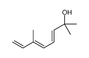 2,6-dimethylocta-3,5,7-trien-2-ol结构式