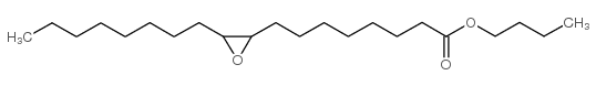 2-Oxiraneoctanoic acid,3-octyl-, butyl ester structure