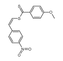 2-(4-nitrophenyl)vinyl 4-methoxybezenecarbonditioate Structure