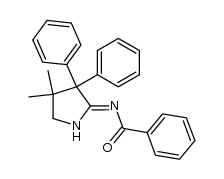 2-(Benzoylimino)-4,4-dimethyl-3,3-diphenylpyrrolidin结构式