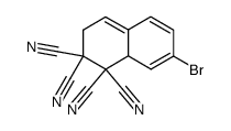 7-bromo-3,8a-dihydronaphthalene-1,1,2,2-tetracarbonitrile Structure