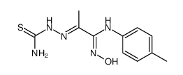 anti-α-p-Methylphenyleneamino-α-isonitrosoacetone thiosemicarbazone结构式