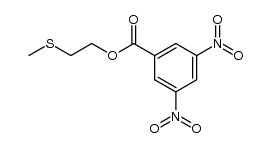 2-(methylthio)ethyl 3,5-dinitrobenzoate结构式