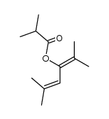 dimethyl-2,5-isobutyroyl-3-hexadiene-2,4 Structure