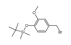 4-[(tert-butyldimethylsilyl)oxy]-3-methoxybenzyl bromide结构式