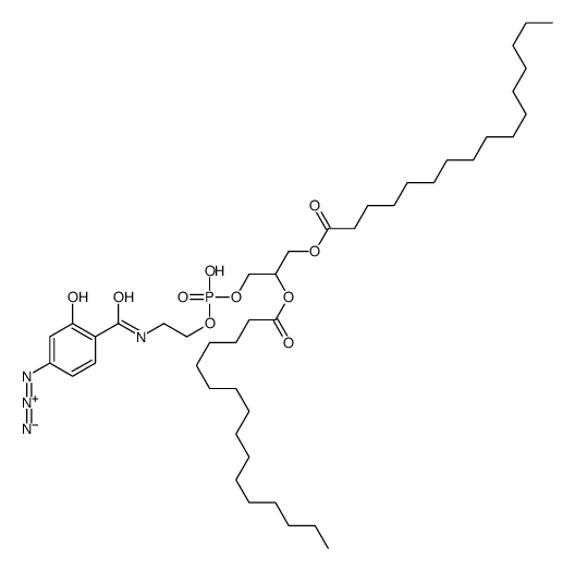 1,2-dipalmitoyl(3,4-azidosalicylamido)phosphatidylethanolamine structure