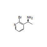 (S)-1-(2-溴-3-吡啶基)乙胺结构式
