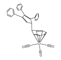 exo-(C6H5)3C5H2C7H7Cr(CO)3 Structure