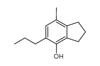 7-methyl-5-propyl-2,3-dihydro-1H-inden-4-ol结构式