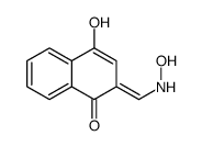 4-hydroxy-2-[(hydroxyamino)methylidene]naphthalen-1-one结构式