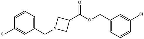 3-chlorobenzyl 1-(3-chlorobenzyl)azetidine-3-carboxylate Structure