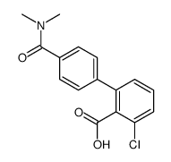 2-chloro-6-[4-(dimethylcarbamoyl)phenyl]benzoic acid结构式