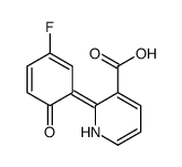 2-(3-fluoro-6-oxocyclohexa-2,4-dien-1-ylidene)-1H-pyridine-3-carboxylic acid结构式