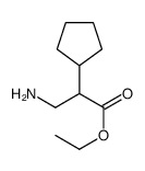 ETHYL3-AMINO-2-CYCLOPENTYLPROPANOATE Structure