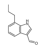 7-n-propylindole-3-carboxaldehyde Structure