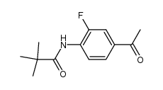 3'-fluoro-4'-pivaloylaminoacetophenone Structure