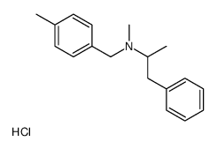 N-methyl-N-[(4-methylphenyl)methyl]-1-phenylpropan-2-amine,hydrochloride结构式