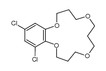 14,16-dichloro-3,4,6,7,8,10,11,12-octahydro-2H-benzo[b][1,4,8,12]tetraoxacyclopentadecine结构式