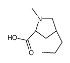 (trans)-4-Propyl-1-methyl-L-proline Structure