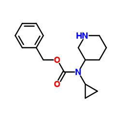 Benzyl cyclopropyl(3-piperidinyl)carbamate Structure