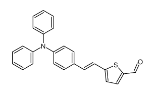 5-[2-[4-(N-phenylanilino)phenyl]ethenyl]thiophene-2-carbaldehyde结构式